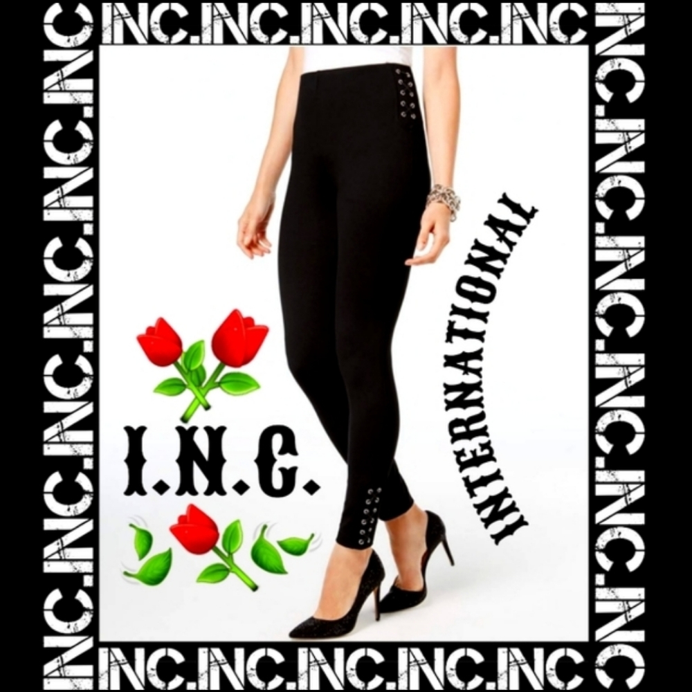 ⚘️I.N.C. Petite Lace Up Skinny Military Leggings - Picture 13 of 13